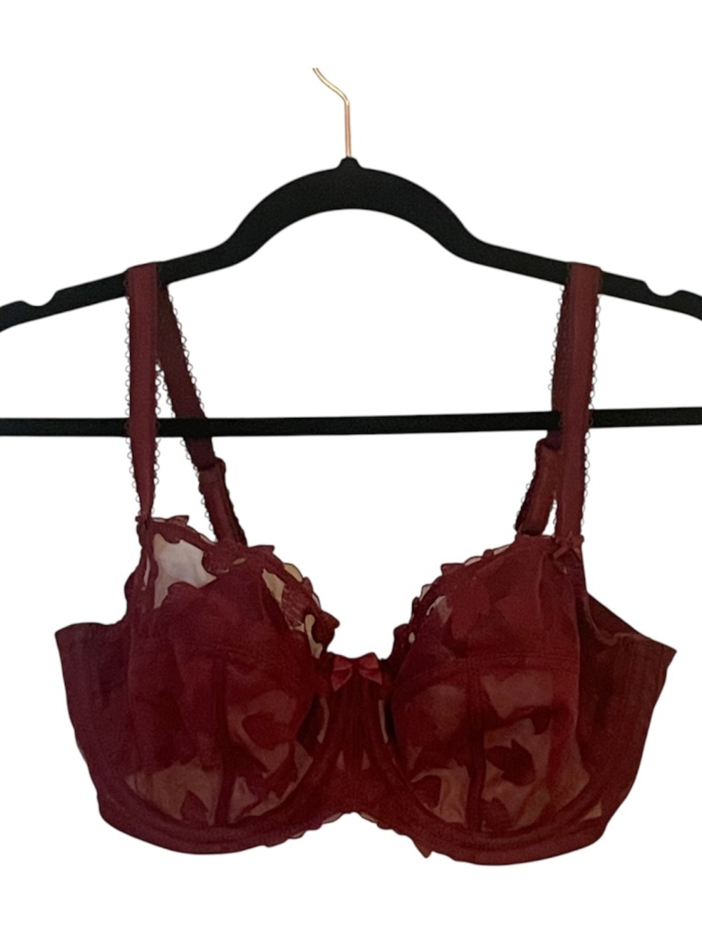 Panache Burgundy Bra Corinne Size 34E